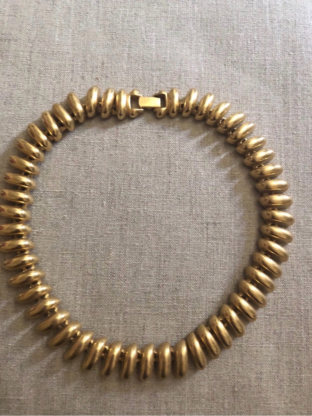 Gold Bead Collar Necklace - Women's Jewelry